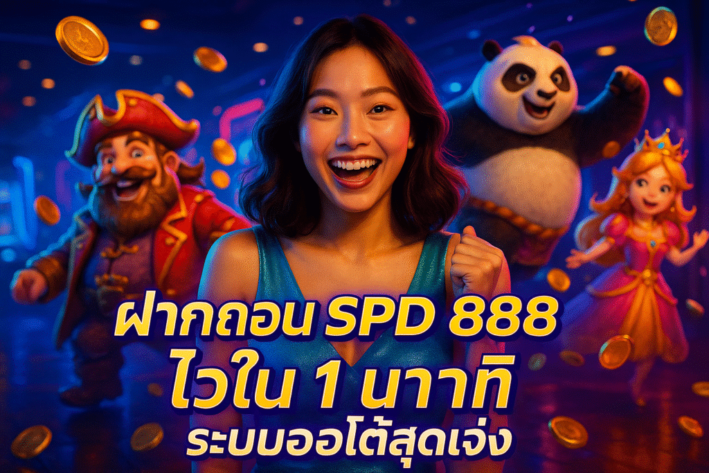 ฝากถอน SPD 888 ไวใน 1 นาที ระบบออโต้สุดเจ๋ง